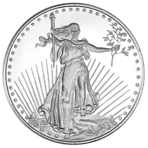 1 OZ SILVER ROUND SAINT GAUDEN (3)