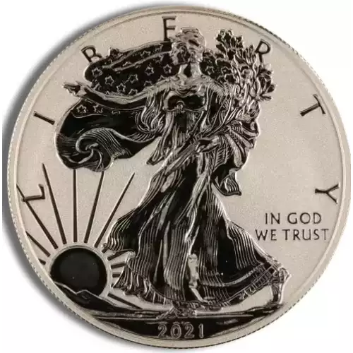 2021 Silver American Eagle 2-Coin Designer Reverse Proof Set (w/Box & COA)
 (2)