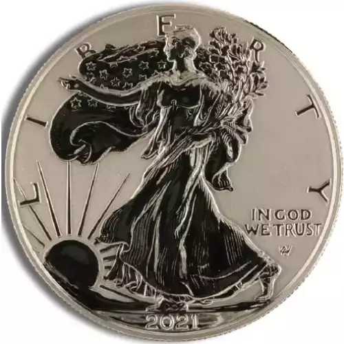 2021 Silver American Eagle 2-Coin Designer Reverse Proof Set (w/Box & COA)
 (4)