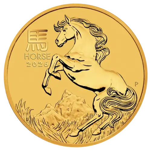 2026 1/4oz Australian Perth Mint Gold Lunar Series III: Year of the Horse (3)