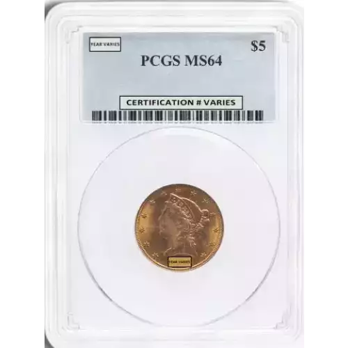 Liberty Head $5 (1839 – 1908) - PCGS - MS64 (2)