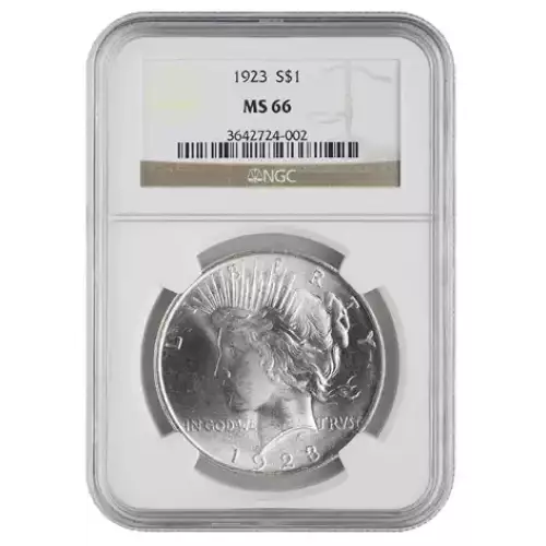 Peace Dollar (1921 - 1935) - NGC - MS66