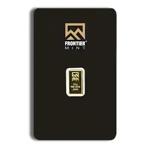 1/2 gram Gold Bar - Frontier Mint (Carded)
