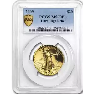 2009 - $20 Ultra High Relief Double Gold Eagle - PCGS - MS 70 PL (4)